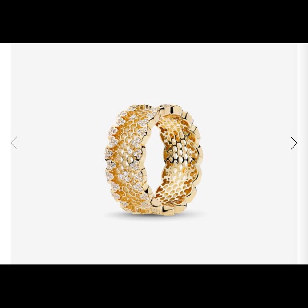 Honeycomb Lace Ring, PANDORA Shine™ & Clear CZ